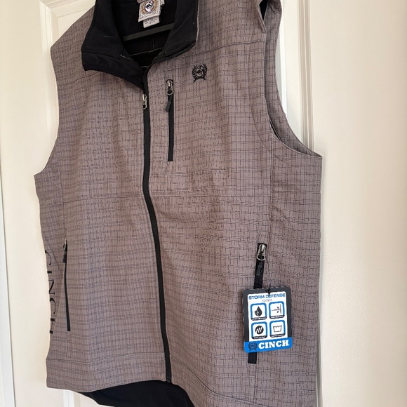 CINCH Mens vests Chalecos Softshell Fleece Lined Zip Pockets Outdoor M - Picture 4 of 11